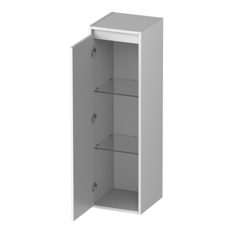 BRAUER Adore Wavy armoire haute - 120x35x35cm - 1 porte - ouverture à gauche - sans poignée - blanc mat SW1198503