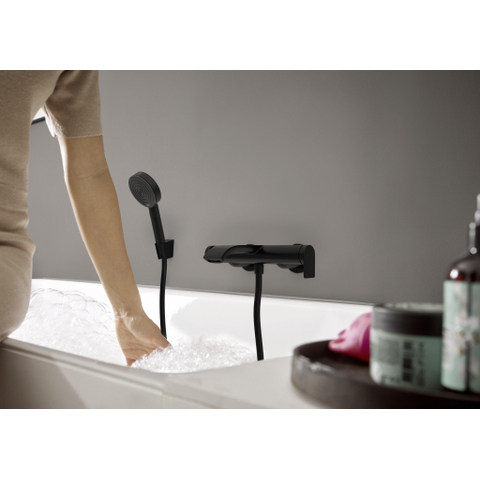 Hansgrohe VIVENIS Badkraan - met omstel - met koppelingenHOH=15cm - mat zwart SW647121