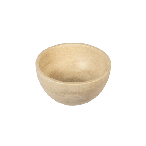 Saniclass Travertine Waskom - 21x21x12cm - rond - natuursteen - Travertine SW1442582