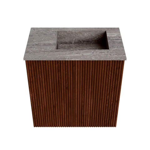 Mondiaz JOYA-DLUX Meuble de toilette 40cm - couleur Ruby - Lavabo FAYE position Droite 1 trou de robinet couleur Oza SW1425485