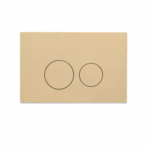QeramiQ Dely Swirl Ensemble de toilette - réservoir encastré Qeramiq Flush - abattant 35mm - plaque de déclenchement beige en plastique - boutons ronds - noir mat SW1578295