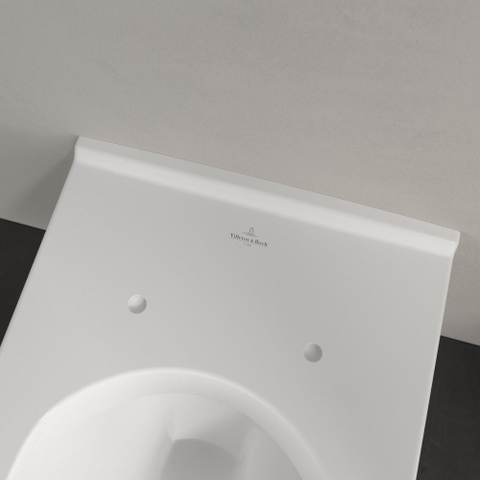 Villeroy & Boch O.novo Cuvette à chasse profonde - sans rebord de rinçage, suspendue au mur, avec DirectFlush, White Alpine CeramicPlus SW888999