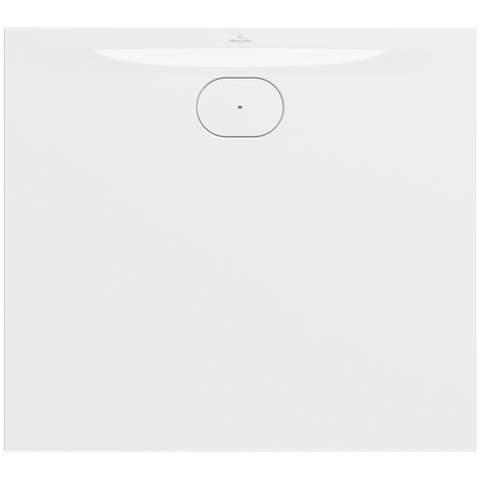 Villeroy & Boch Ecora douchebak - 100x90x3.5cm - afvoer lange zijde - white alpine (wit) SW1558944