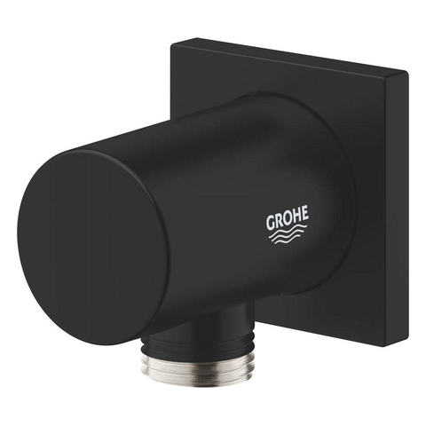 GROHE Rainshower wandaansluitbocht - vierkant - mat zwart SW1477544