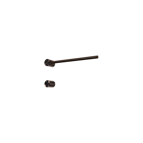 Hotbath &MORE Handdoekradiator - 50x19cm - rond - 1 stangen - horizontaal - met schakelaar - tuscan bronze (brons) SW1245683