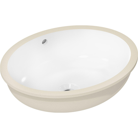 Hansgrohe Xuniva D wastafel - 50x40x17.5cm - zonder kraangat - onderbouw - wit SW995487