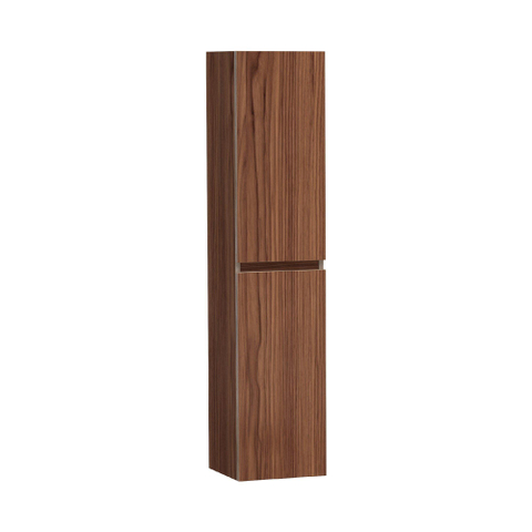 Saniclass Solution Badkamerkast - 160x35x35cm - 2 greeploze links- rechtsdraaiende deuren - hout - Natural walnut SW392933