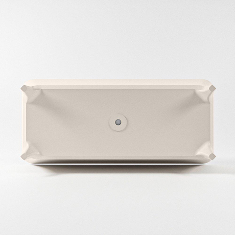MONDIAZ LUNDY baignoire autoportante - 170x75cm - mat linen / talc (beige / blanc) SW491604