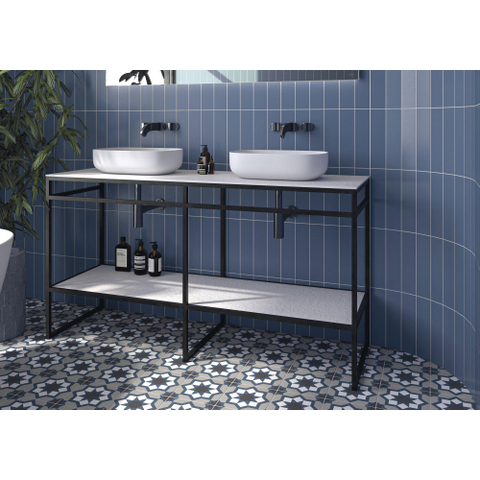 SAMPLE Terravito Camino wand- en vloertegel - 20x20cm - 8.6mm - Vierkant - Hidra Capri Cold SW735738