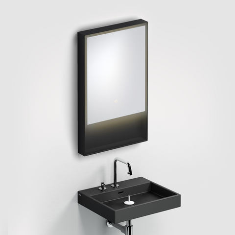 Clou Look at Me spiegel – rechthoek – 50x80 cm – indirecte LED rondom – Zwart mat SW417062