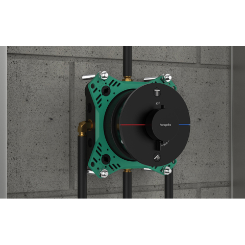 Hansgrohe Showerselect Comfort S thermostatique encastrable - 2 fonctions - mat noir SW918037
