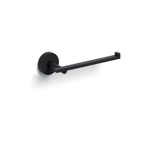 Clou Flat toiletrolhouder L vorm zonder klep mat zwart SHOWROOMMODEL SHOW25782