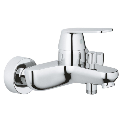 GROHE Eurosmart Cosmopolitan badkraan E met omstel en koppelingen chroom 0437348