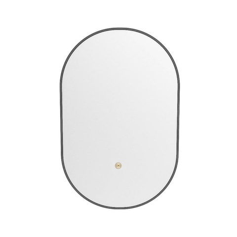Mondiaz GLOW miroir – ovale – 45 x 90 cm – LED indirecte tout autour – capteur de mouvement – Dark Grey (gris) SW1105167