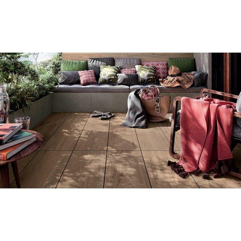ÉCHANTILLON Ceralto Cedrino Grip Carreau de sol et de mur 20x120cm 9mm rectifié R9 grès cérame Camp SW976436