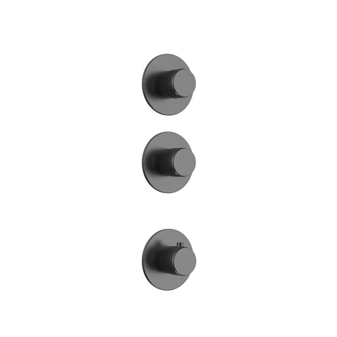 Uniforma inbouw regendouche – thermostatisch – Ø32 cm hoofddouche met waterval – zonder handdouche – gunmetal SW1577867