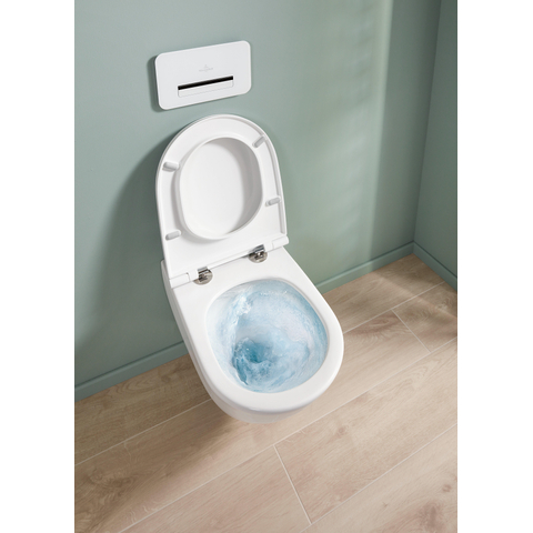 Villeroy & Boch universo twistflush Universo Wandcloset Pack - 56cm twistflush diepsoel zitting - White Alpine (glans wit) SW762339