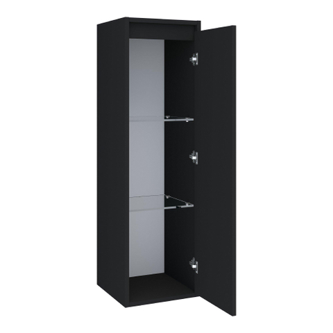 Saniclass Nexxt Badkamerkast - 120x35x35cm - 1 greep - loze rechtsdraaiende deur - MDF - mat zwart SW370859