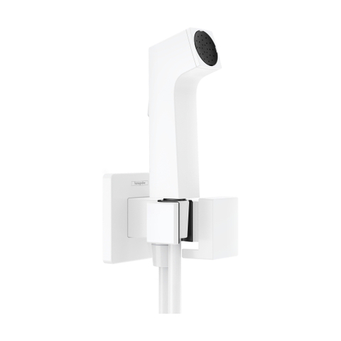 Hansgrohe Bidette E KW doucheslang 125cm/Porter mat wit SW1566973