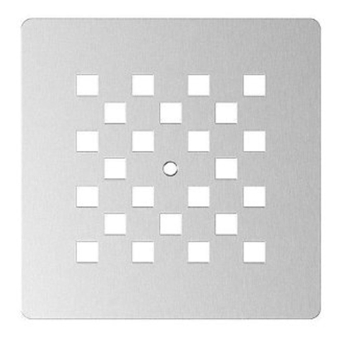 Fortifura Galeria Afvoerrooster - 13x13x1cm - PVD - geborsteld RVS SW543420