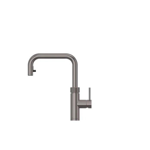 Quooker Flex Square kokendwaterkraan - draaibare & uittrekbare uitloop - Combi incl. Cube reservoir - Warm / kokend / bruisend / gefilterd water - gunmetal SW1442175