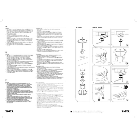 Tiger Hetta Toiletbril - met deksel - MDF - Bruin TWEEDEKANS OUT14578