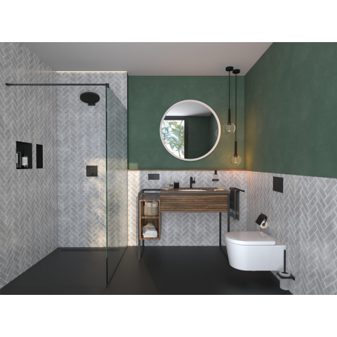 Hansgrohe Tecturis s 1 greeps wastafelkraan - 110 Fine - coolstart - zonder waste set - mat zwart SW918637