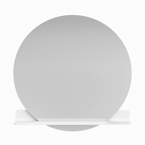Mondiaz SPOT spiegel – Ø120 cm – met planchet – Talc (wit) SW1235472