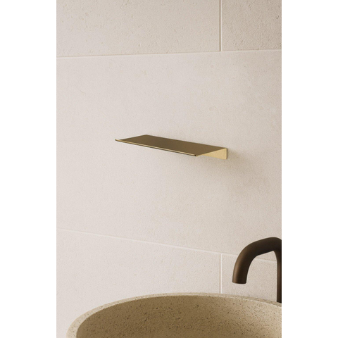 Hotbath &MORE Planchet - 30cm - inclusief bevestigings rails - PVD - geborsteld messing (goud) SW1245913