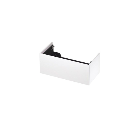 INK Wastafelonderkast - 90x45x37.6cm - 1 lade - push to open - met recht opdekfront - MDF lak - Mat wit SW439273