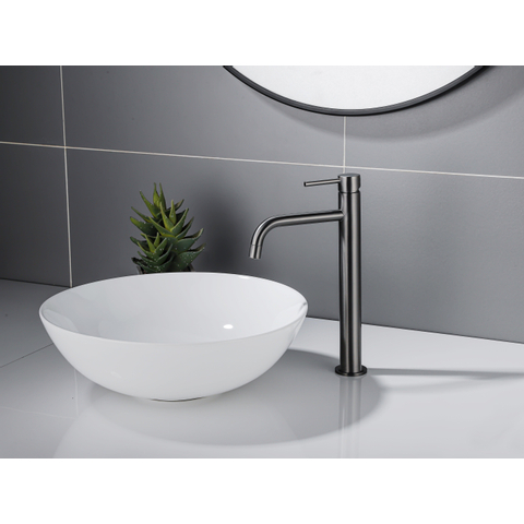 Fortifura Calvi Slim Mitigeur lavabo rehaussé monotrou Gun metal SW766539