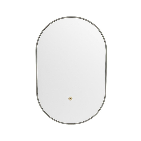 Mondiaz GLOW miroir – ovale – 45 x 90 cm – LED indirecte tout autour – capteur de mouvement – Smoke (brun clair) SW1105158