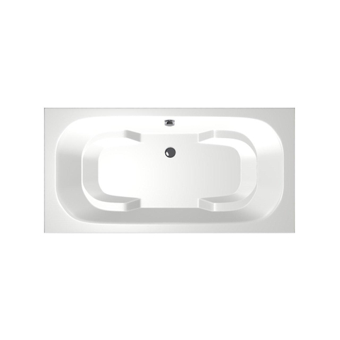 Xenz Tanga Baignoire duo - 180x90x51 - bonde Centrale - acrylique - blanc SW103390