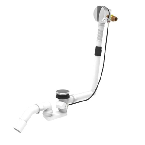 Wiesbaden luxe bonde de vidage avec fonction remplissage baignoire chrome SW373335