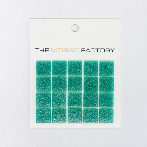 ÉCHANTILLON The Mosaic Factory Amsterdam carreau de mosaïque 2x2x0.4cm pour mur et sol pour intérieur et extérieur carré Verre Vert Jade SW861880