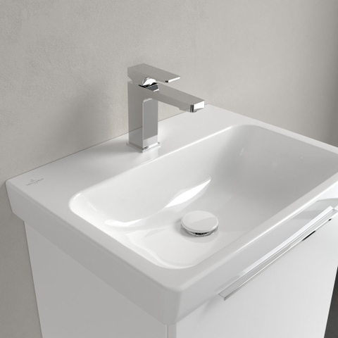 Villeroy & Boch Architectura Wastafel - 42x55cm - met kraangat - White Alpine (glans wit) SW1162461