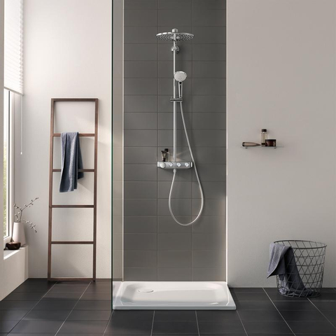GROHE Euphoria smartcontrol Regendoucheset Opbouw- hoofddouche 31cm - handdouche rond - chroom OUTLETSTORE STORE44638