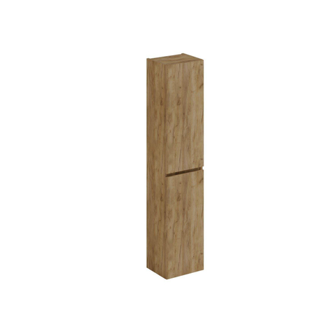 Thebalux hoge kast 165x35x29 2x dichte deur 1x greeplijst hout in kleur meubel rechts draaiend t.b.v. Type 1/3/5/9 SW765734