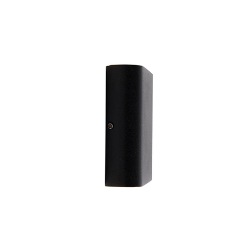QAZQA Batt wandlamp - 11.5x9x3cm - incl. LED - IP65 - mat zwart SW1187212