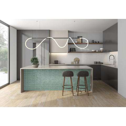 Terravito Girivo Carrelage mural en céramique - 35x35cm - 9.2mm - Vert SW1245080