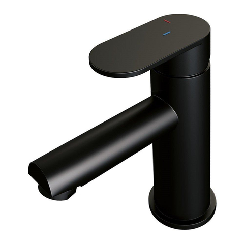 Brauer Black Edition Robinet de lavabo bas économiseur d'énergie Noir mat SW385378