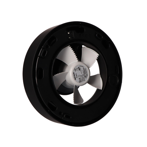 Vent-Axia Svara Ventilateur de salle de bain avec programme horaire, détection d'humidité et capteur de lumière 110 m3/h contrôlé par application Noir Mat SW722430