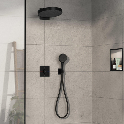 Hansgrohe ShowerSelect Comfort E Inbouw - thermostaat 2F geïntegreerde zheidscom.EN1717 - mat zwart SW917869