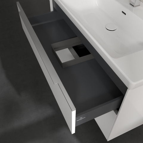 Villeroy & Boch Subway 3.0 wastafelonderkast - 97.3x57.9cm - 2 lades - Brilliant White (wit) SW641686