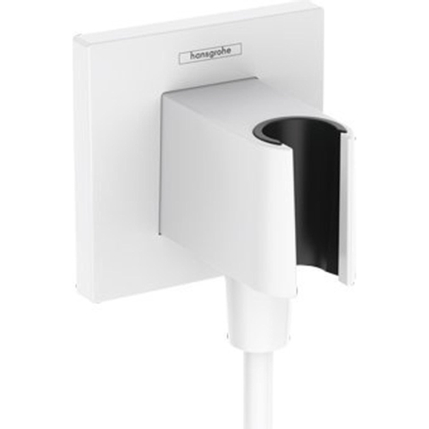 Hansgrohe Fixfit e - handdouchehouder - inclusief muuraansluitbocht - mat wit SW773902