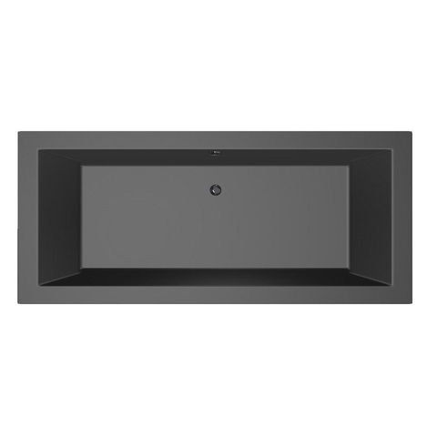 Xenz Society Baignoire duo - 170x75x53 - bonde centrale - acrylique - ebony SW102907