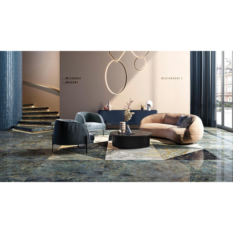 Ceralto Carraro Vein Carreau de sol - 59.6x119.4cm - 8.5mm - rectifié - Labradorite SW787191