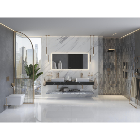 Hansgrohe Pulsify e Hoofddouche 260 - 1jet - ecosmart + - geborsteld brons SW918407