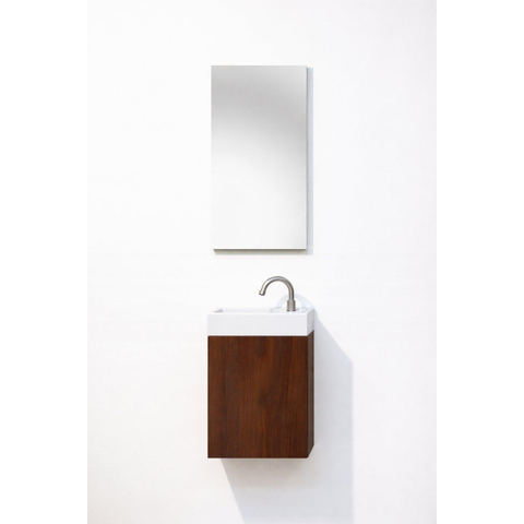 GO by Van Marcke Vikos fonteinset - 40cm - deur rechts - kraangat rechts - walnut afterglow SW1603315