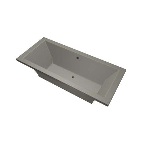 Xenz Society ligbad - 180x80cm - met overloop - zonder afvoer - Acryl Cement Mat SW103070
